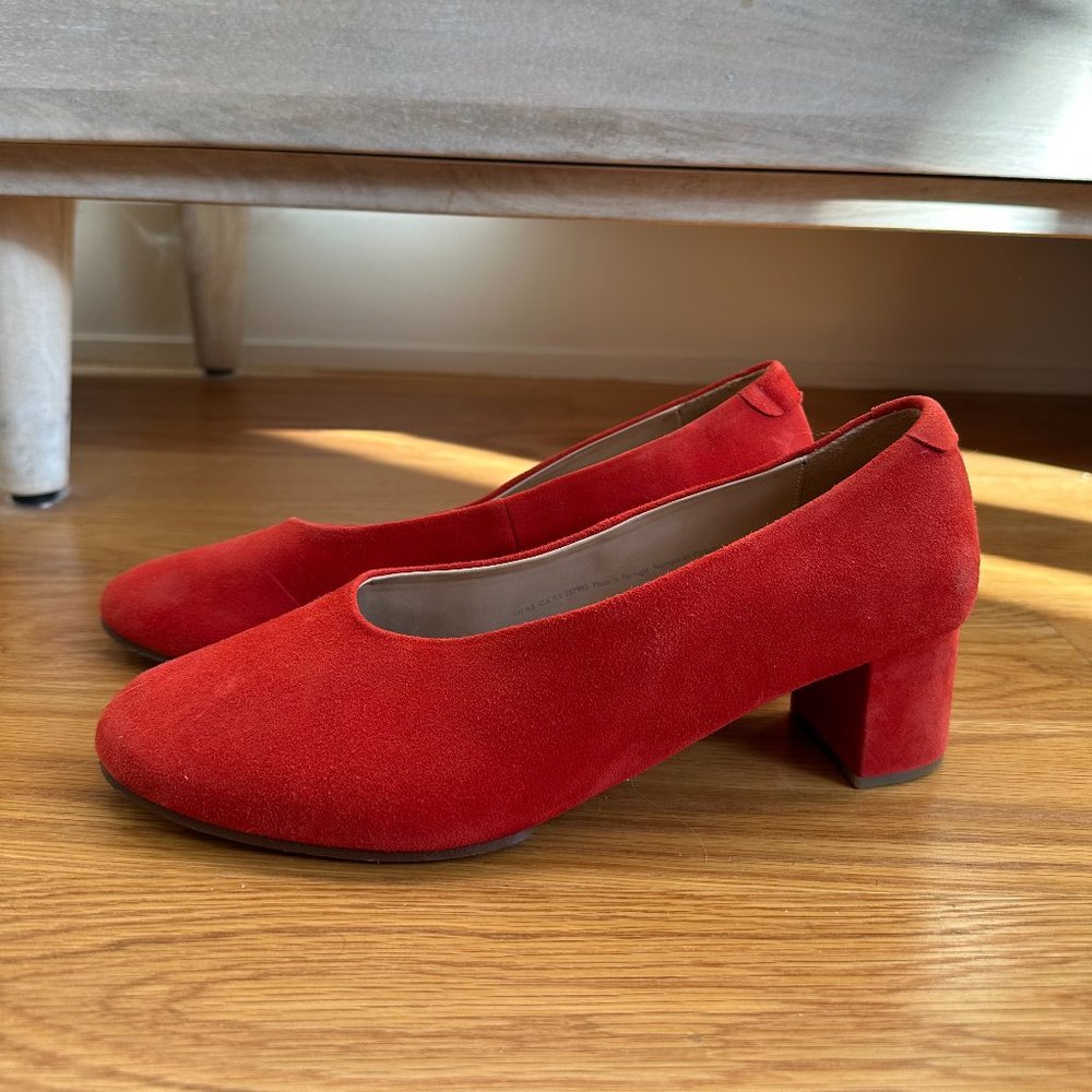 COS Red Ballerina Heels, size 9.5 Lightly used, very good condition